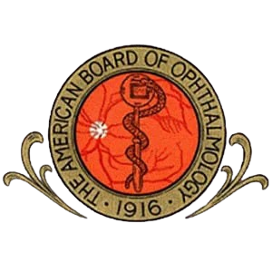 American Board of Ophthalmology — board certified